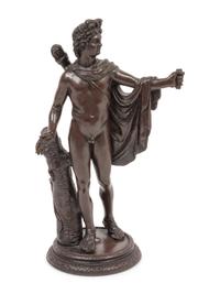 An Italian Bronze Model of the Apollo Belvedere