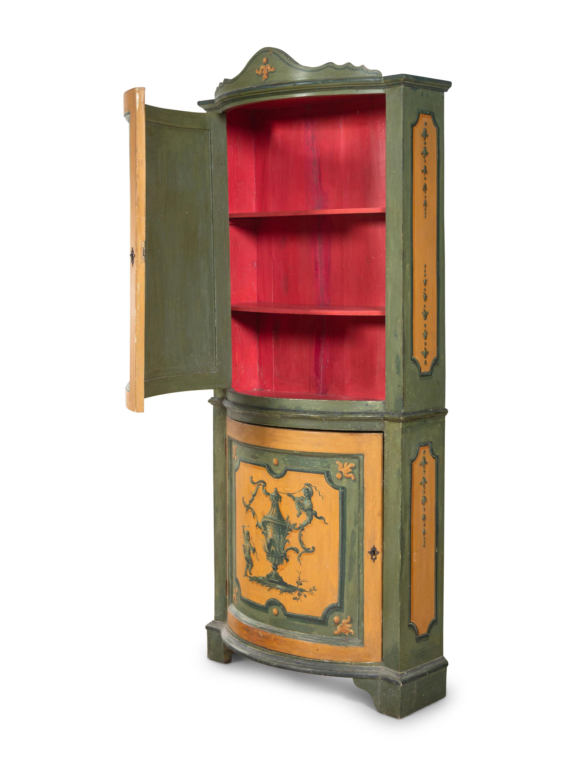 A Pair of Italian Painted Cabinets