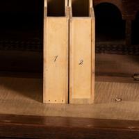 A Walnut and Curly Maple Desk and Bookcase by Jacob Werrey (1838-1893)