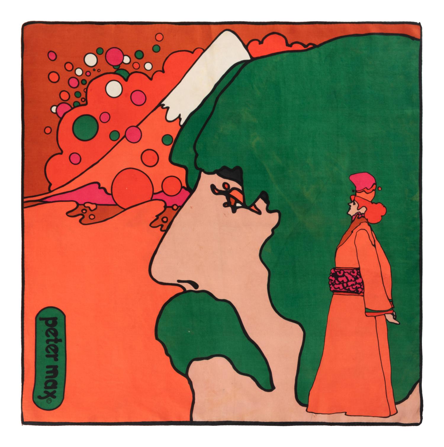 Six Designer Scarves, Including Peter Max, Ferragamo, Pucci, Gucci, and Bob Mackie, 1960-90s