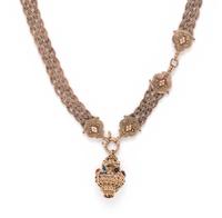 BICOLOR GOLD PENDANT/NECKLACE