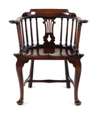 An Edwardian Mahogany Bureau Chair