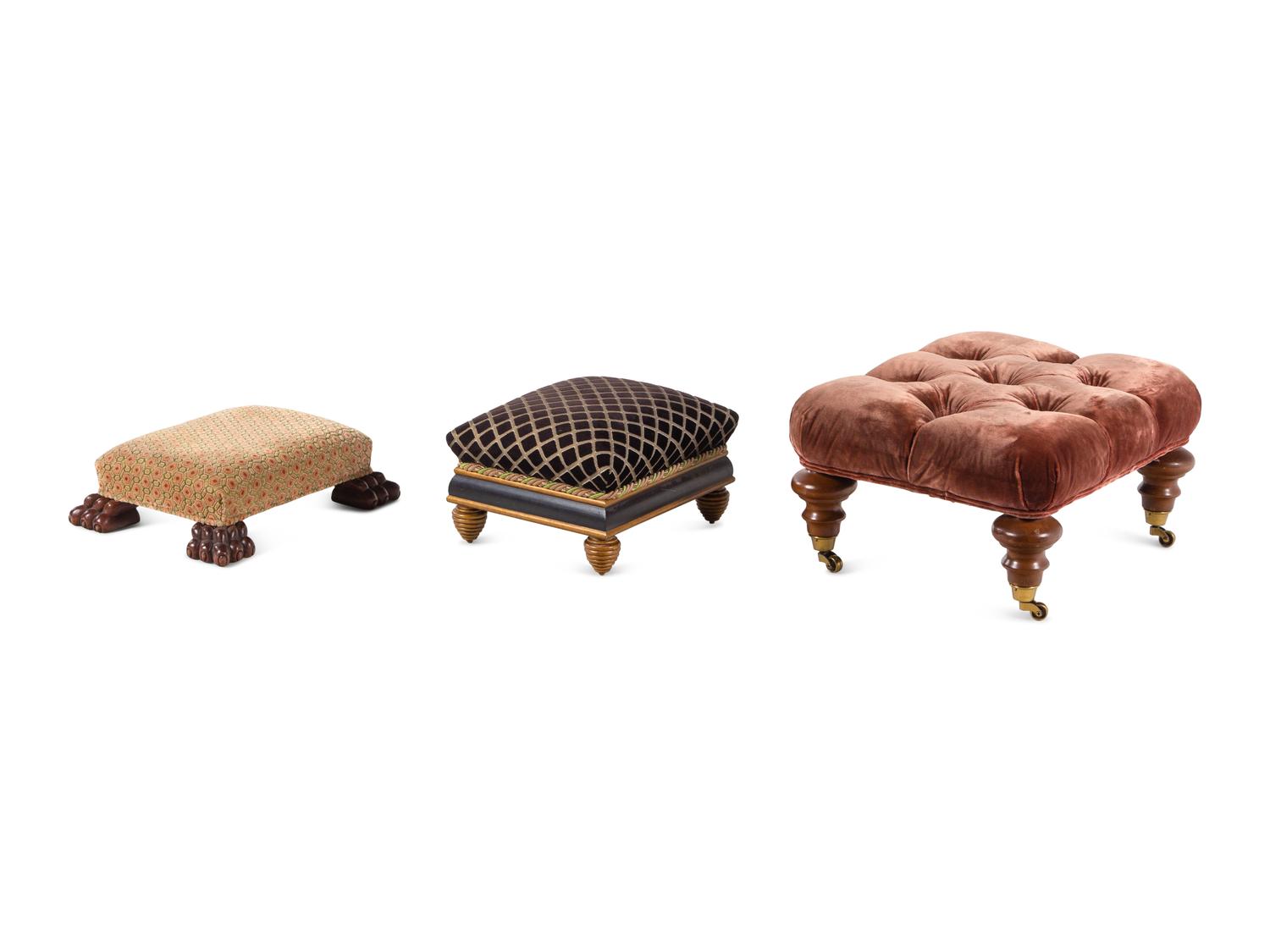 A Group of Three Foot Stools
