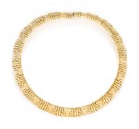 YELLOW GOLD COLLAR NECKLACE