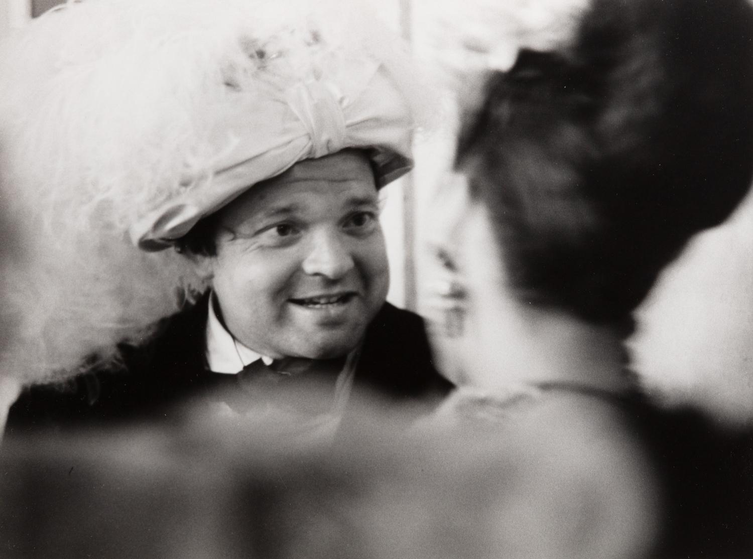 Ruth Orkin (1921-1985) Orson Welles at Count Beistegui Ball, Venice, 1951