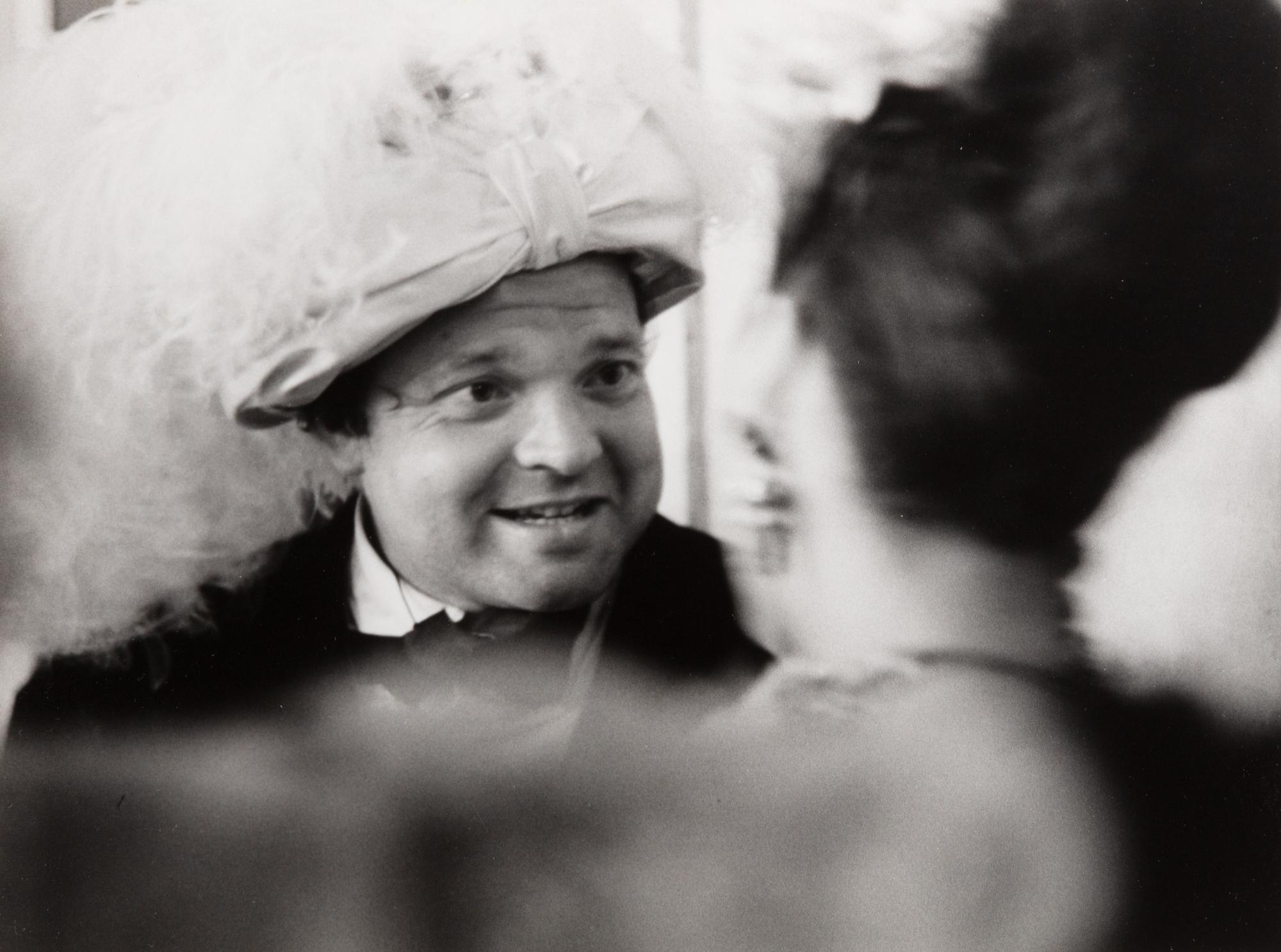 Ruth Orkin (1921-1985) Orson Welles at Count Beistegui Ball, Venice, 1951