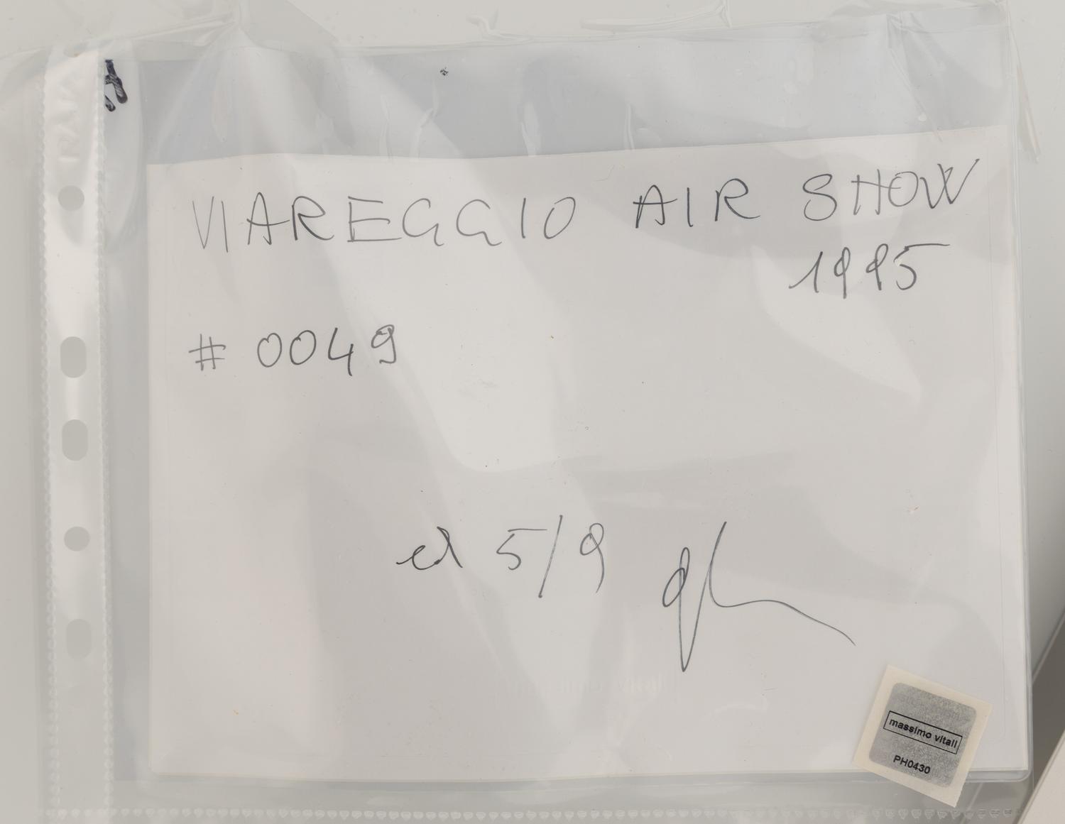 Viareggio - September, 1995; printed 1997 (reprinted 2022)