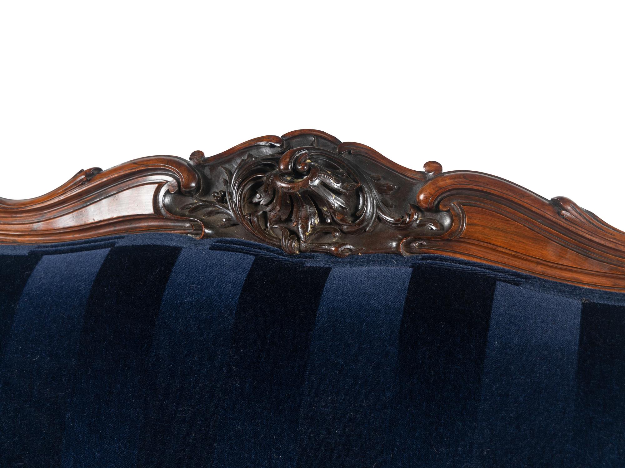 A Louis XV Style Rosewood Sofa