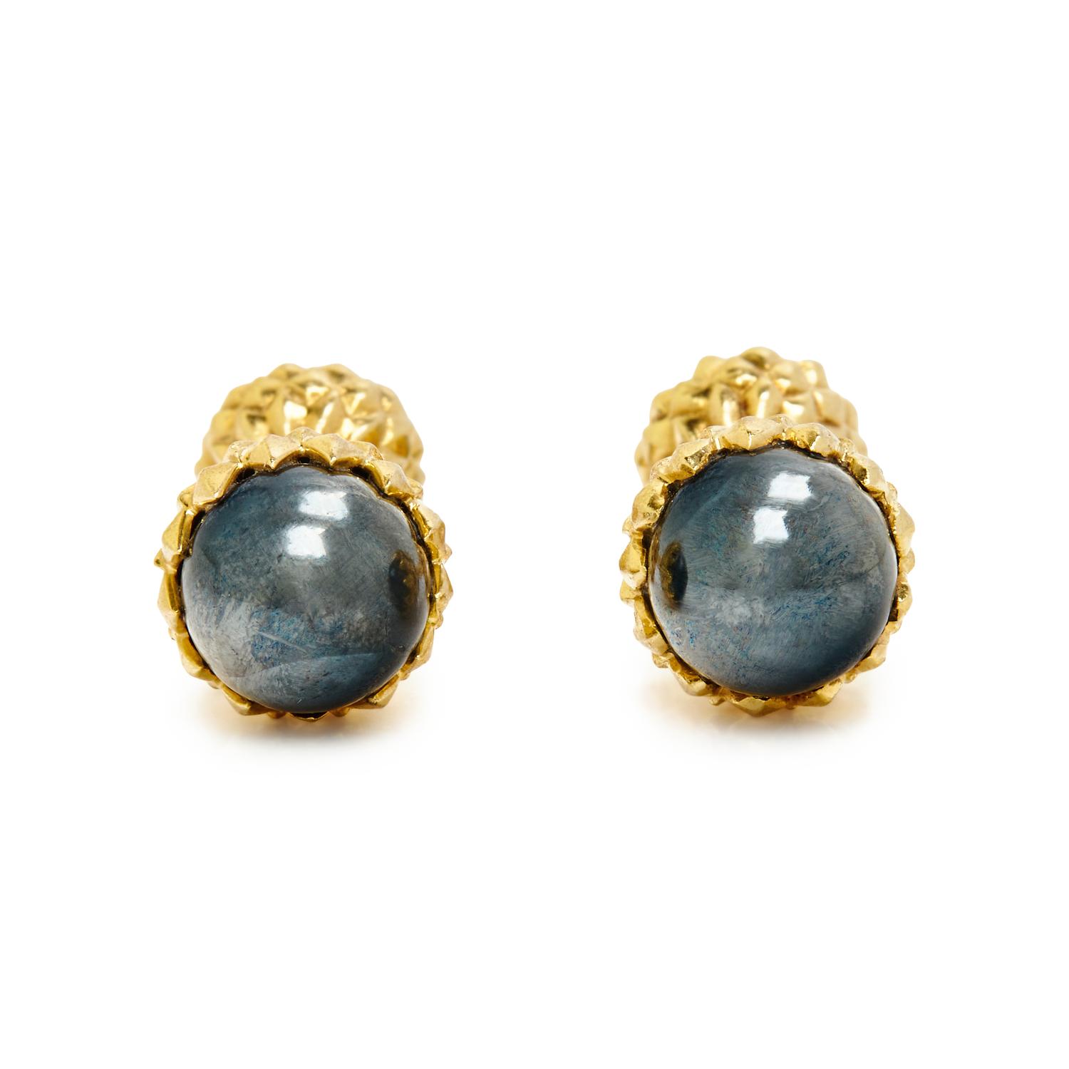 TIFFANY & CO., SCHLUMBERGER, YELLOW GOLD AND HEMATITE 'ACORN' DRESS SET