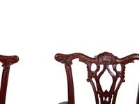A Set of Eight Chippendale Style Mahogany Dining Chairs — 20TH CENTURY