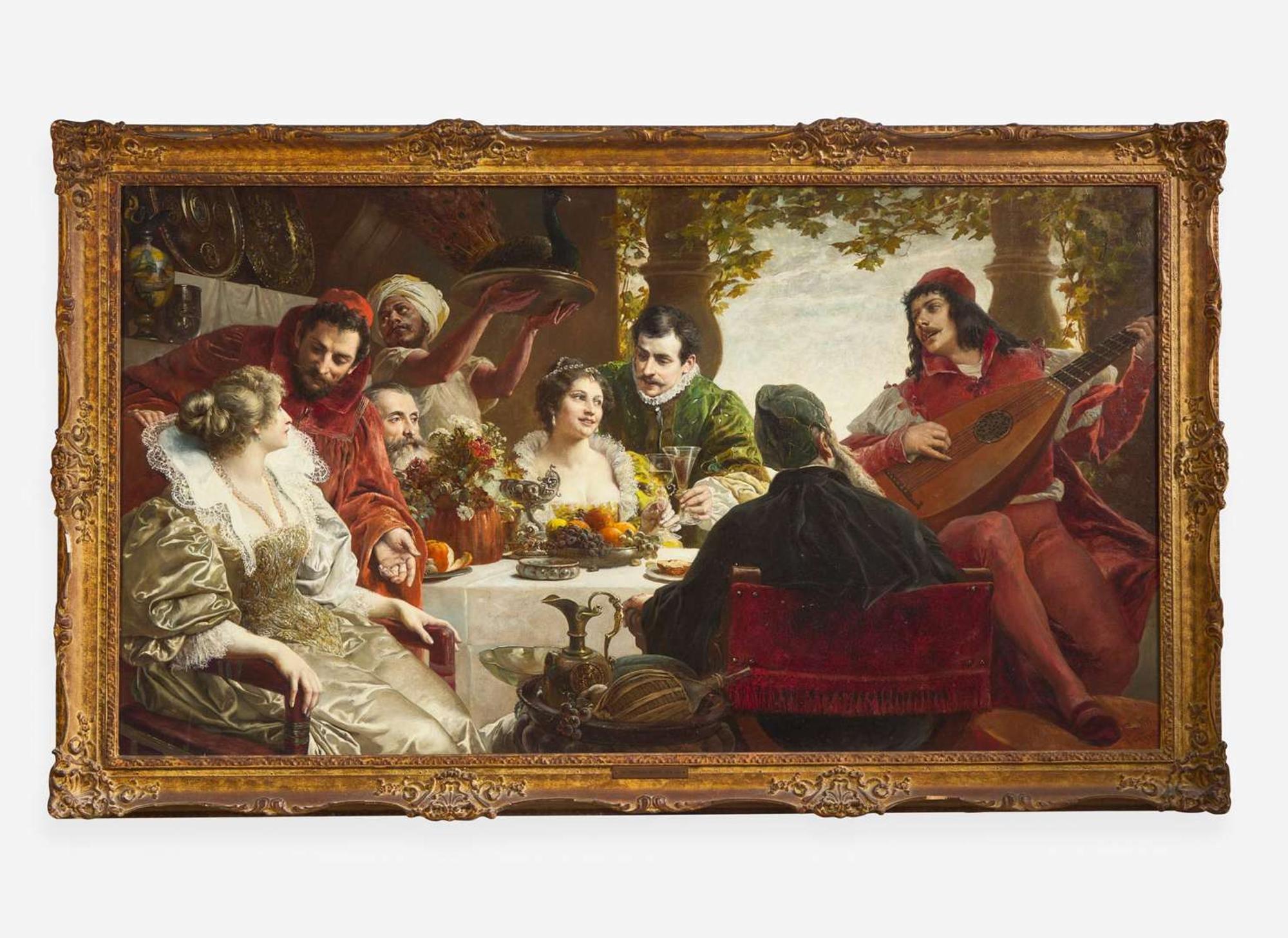 Ferdinand Wagner the Elder (German, 1819-1881) - The Banquet