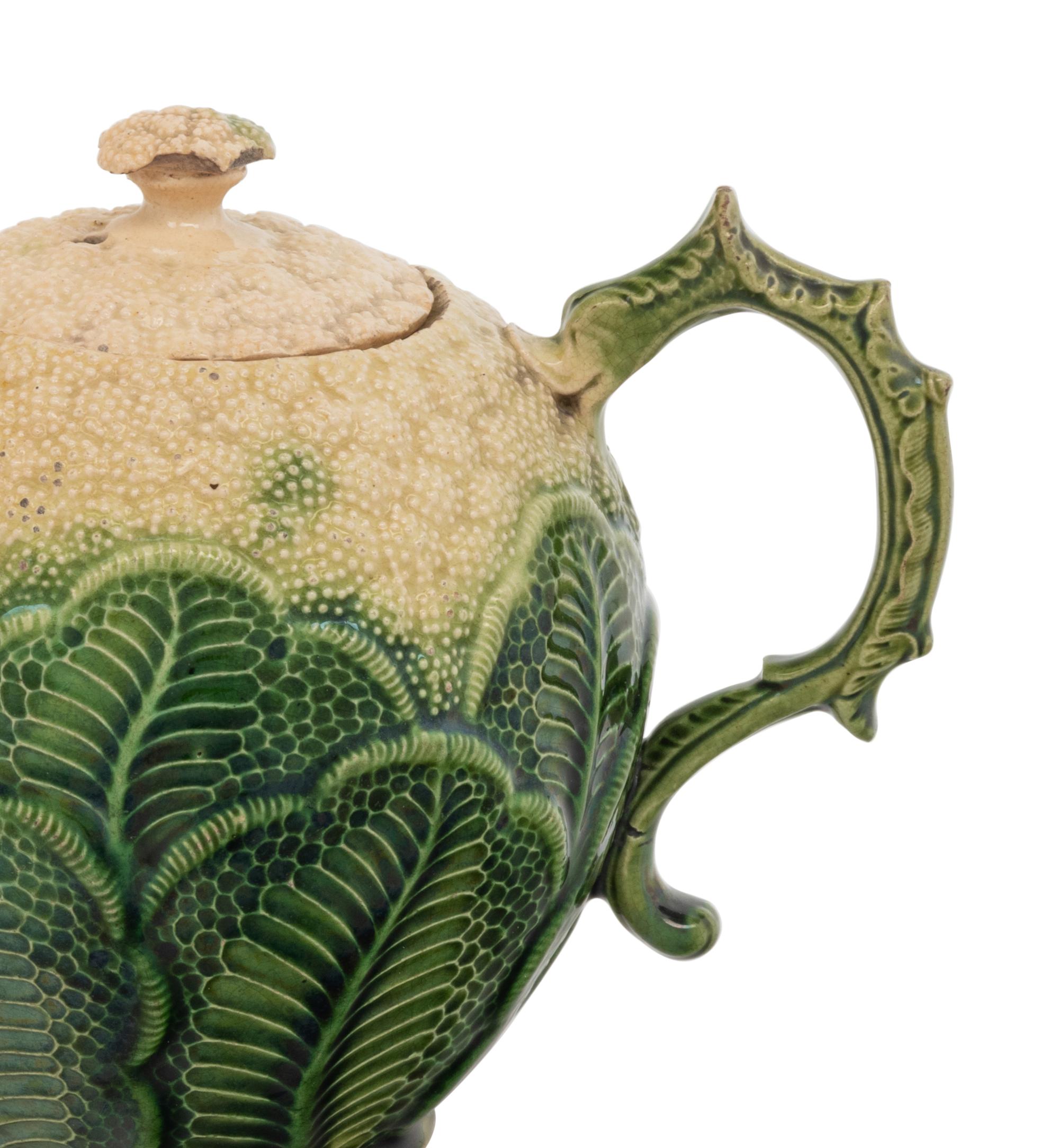 A Wedgwood Cauliflower-Form Creamware Teapot