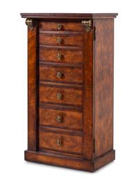An English Burlwood Wellington Chest