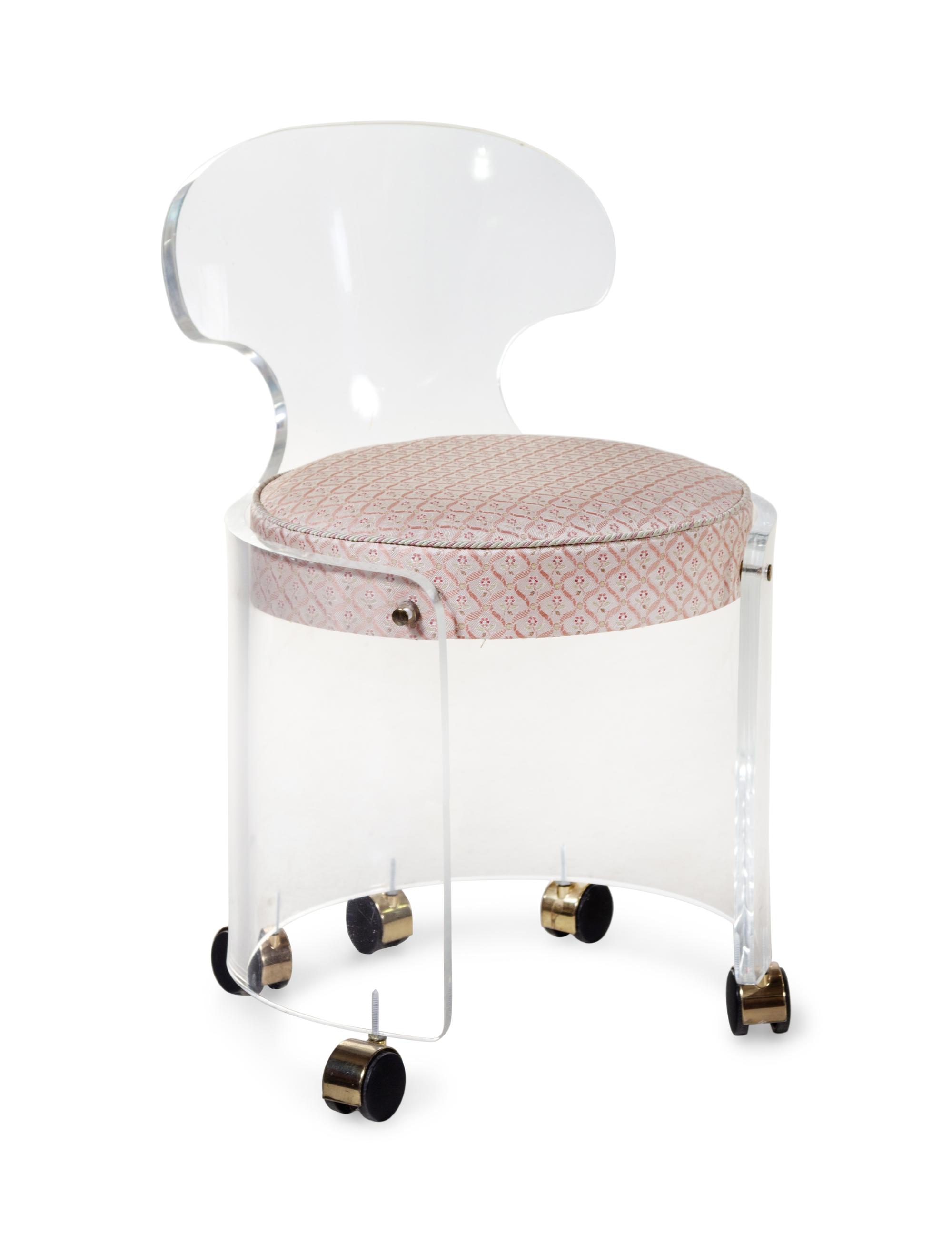An Acrylic Dressing Chair