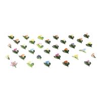 A Group of Thirty-Three Herend Porcelain Flowers