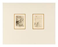A Pair of Etchings ( Sur la Plage à Berneval, ca. 1892 and Le chapeau épinglé , ca. 1894)