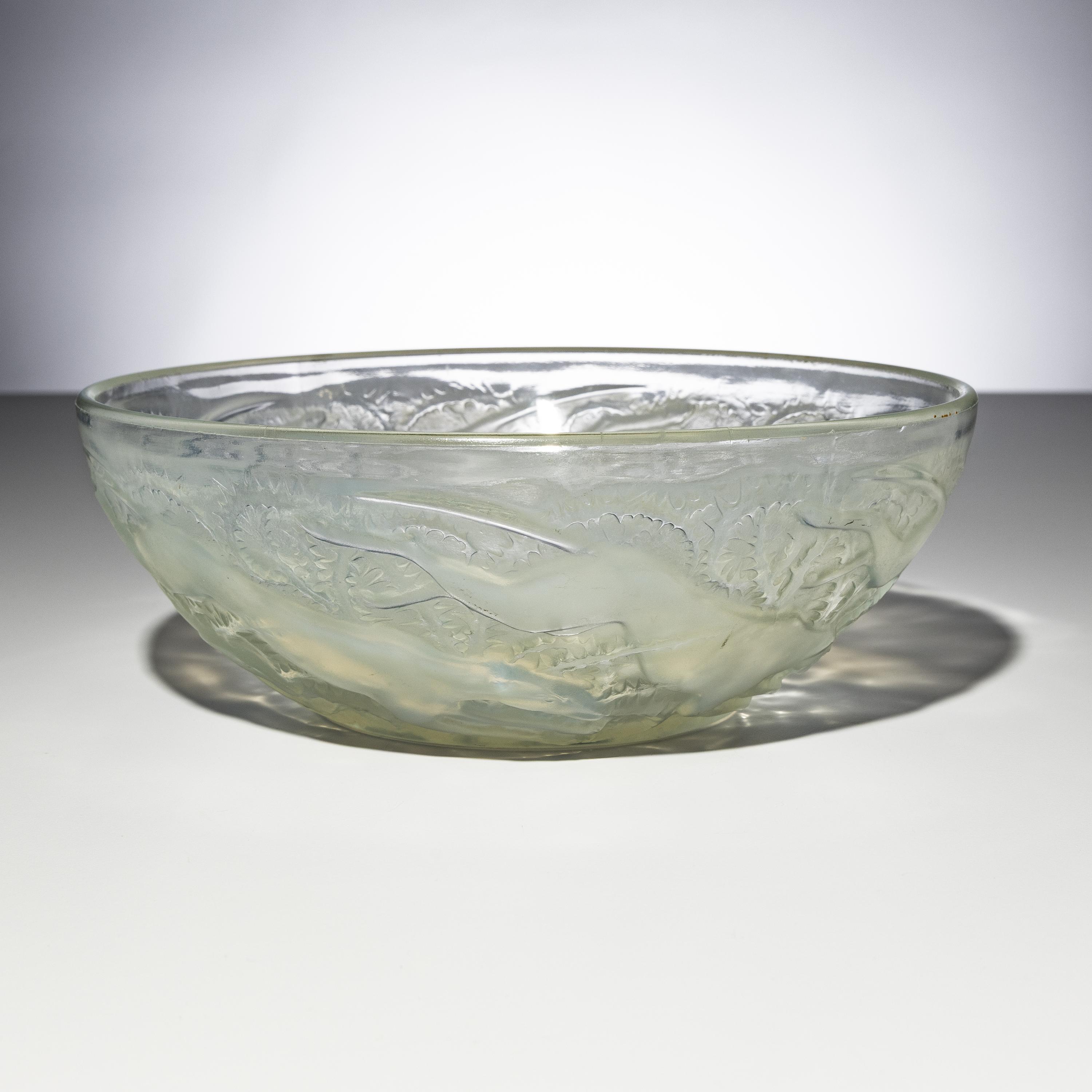 René Lalique (French, 1860–1945) — Chiens Bowl, model no. 3214 , designed 1921