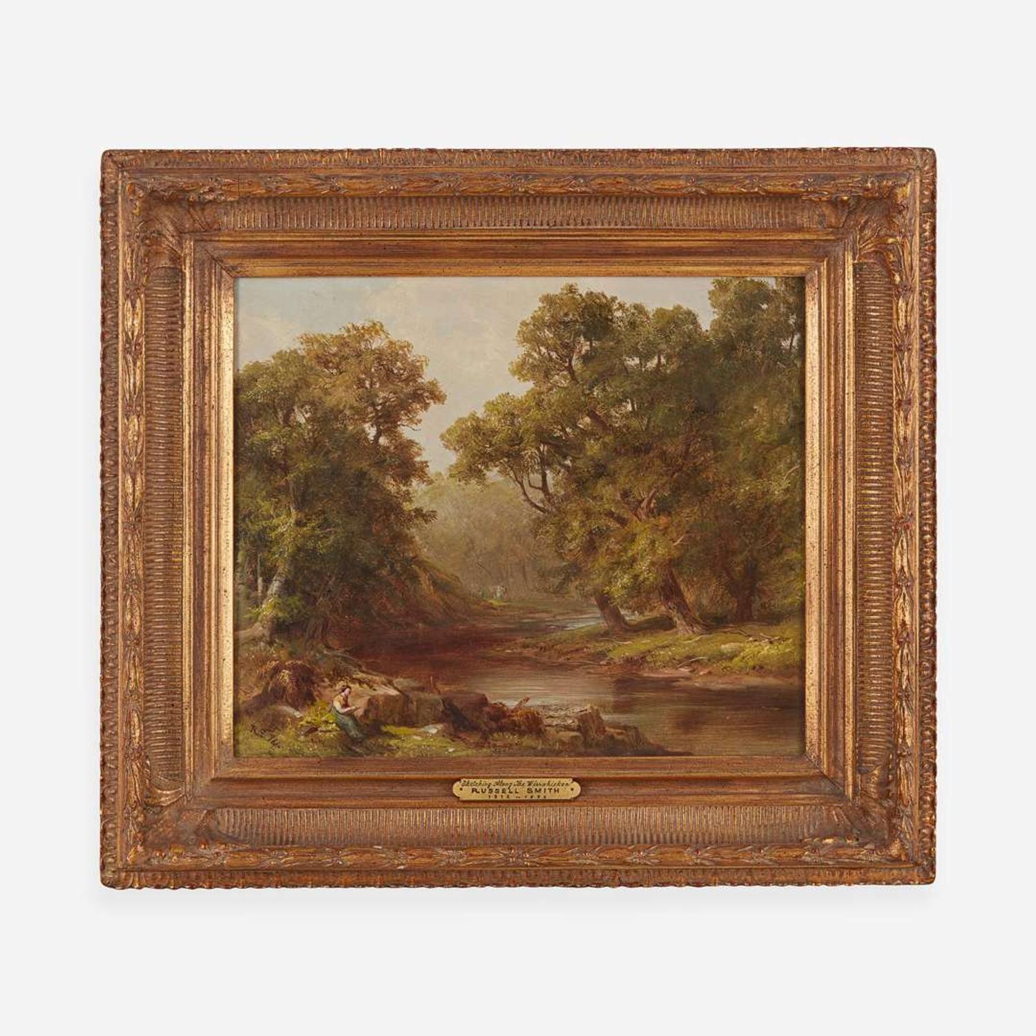 Russell Smith (American, 1812–1896) Sketching Along the Wissahickon