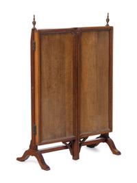 An Edwardian Mahogany Fireplace Screen
