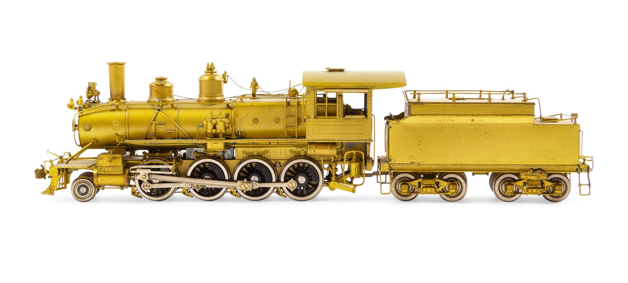 A Samhongsa Brass HO-Gauge 2-8-0 Locomotive and Tender