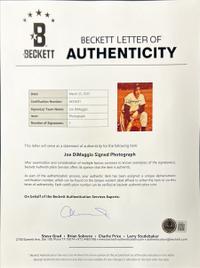 A Collection of Joe DiMaggio Signed Autograph Photos (Beckett Authentication Services)