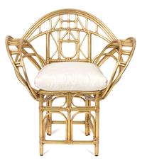 A McGuire Gold Painted Butterfly Chair Height 35 inches. — 20TH CENTURY