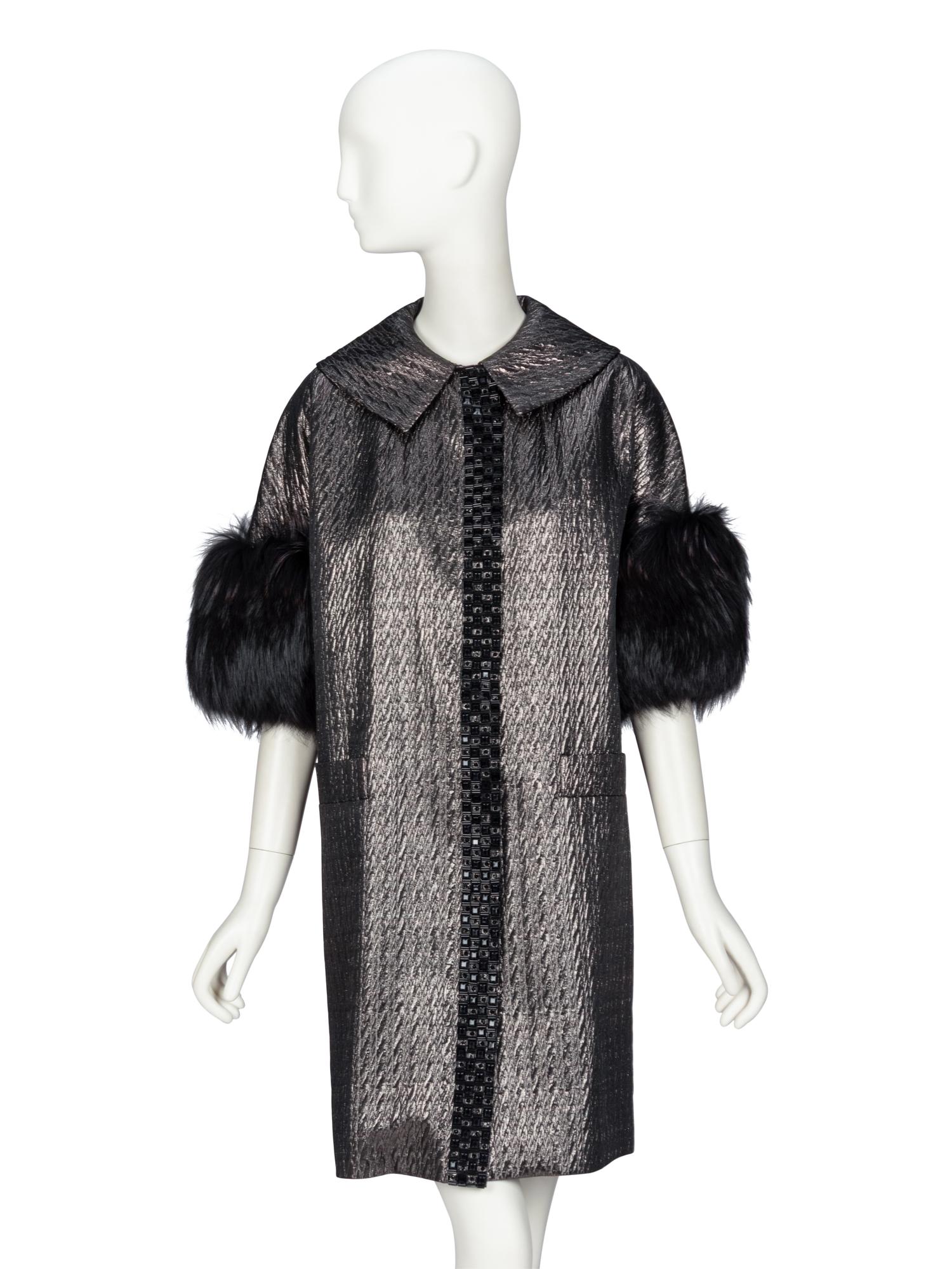 Etro, Fur-Trimmed Evening Coat
