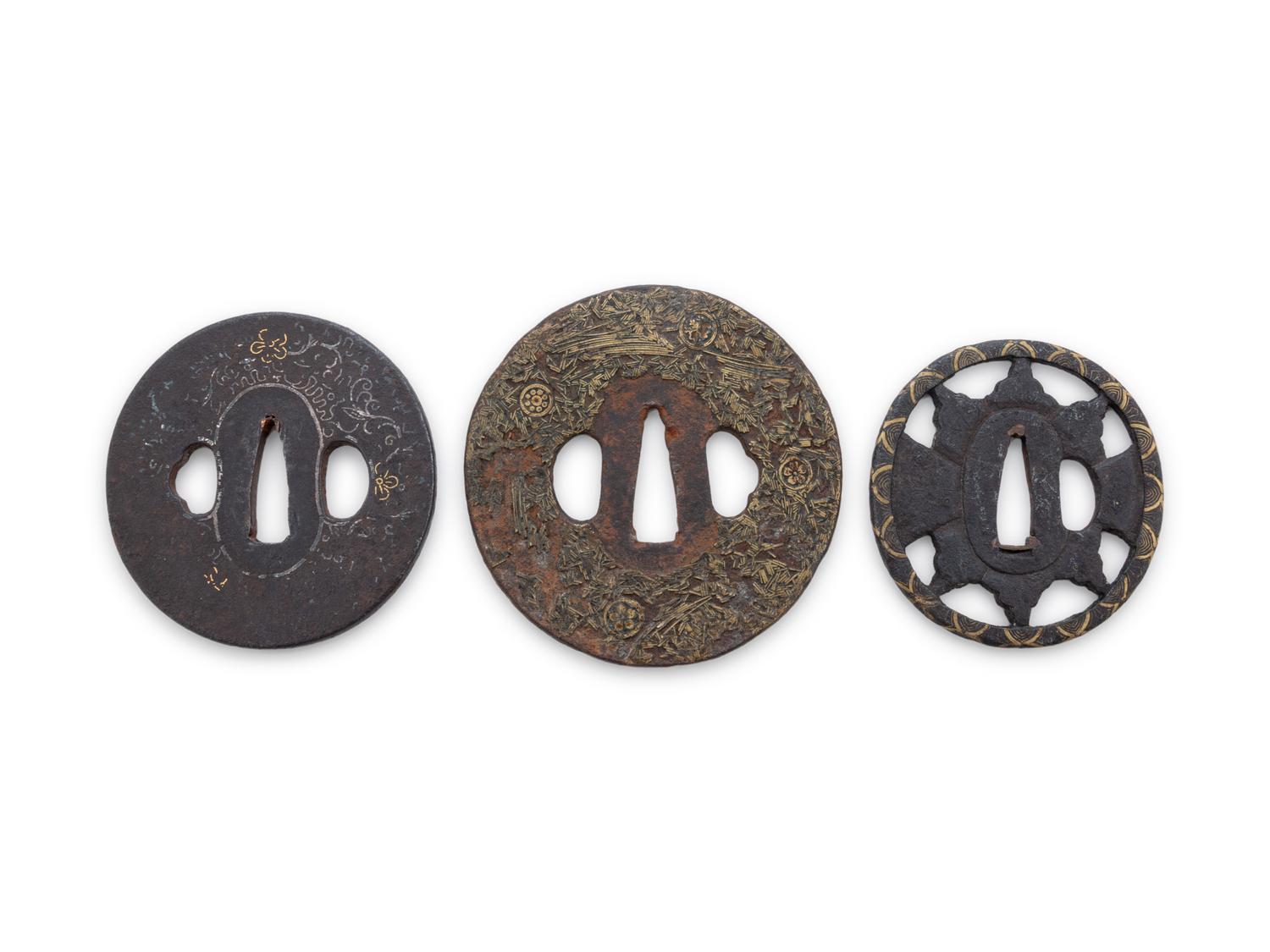 Ten Cast Iron Tsubas