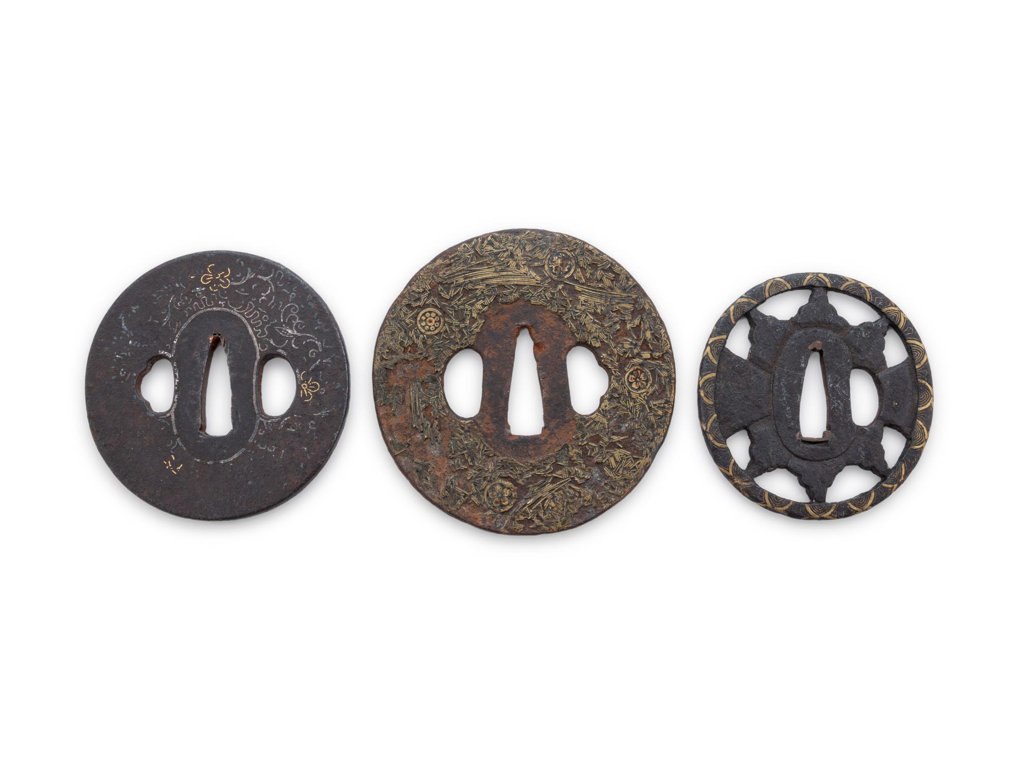 Ten Cast Iron Tsubas