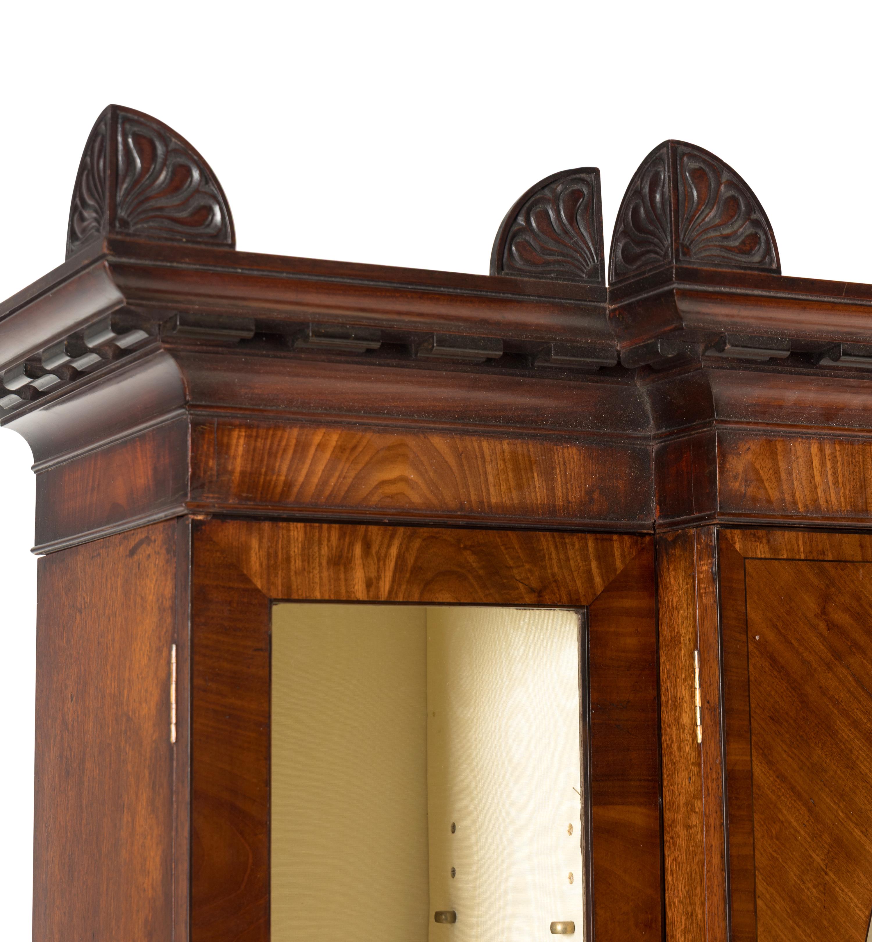 A Regency Mahogany Breakfront Bookcase