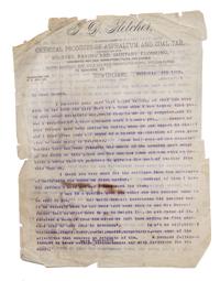(CHICAGO; FIELD, EUGENE) Archive of coorespondence, 62 items total.