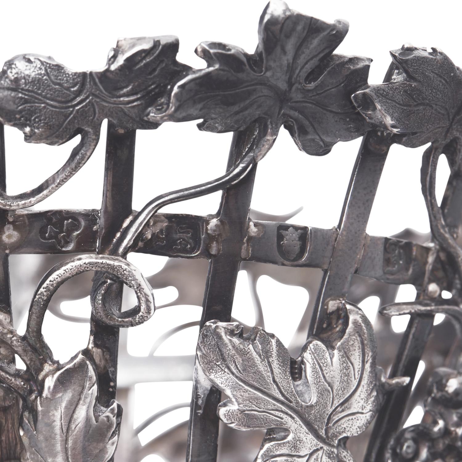 A George III Cut Glass Mounted Silver Epergne