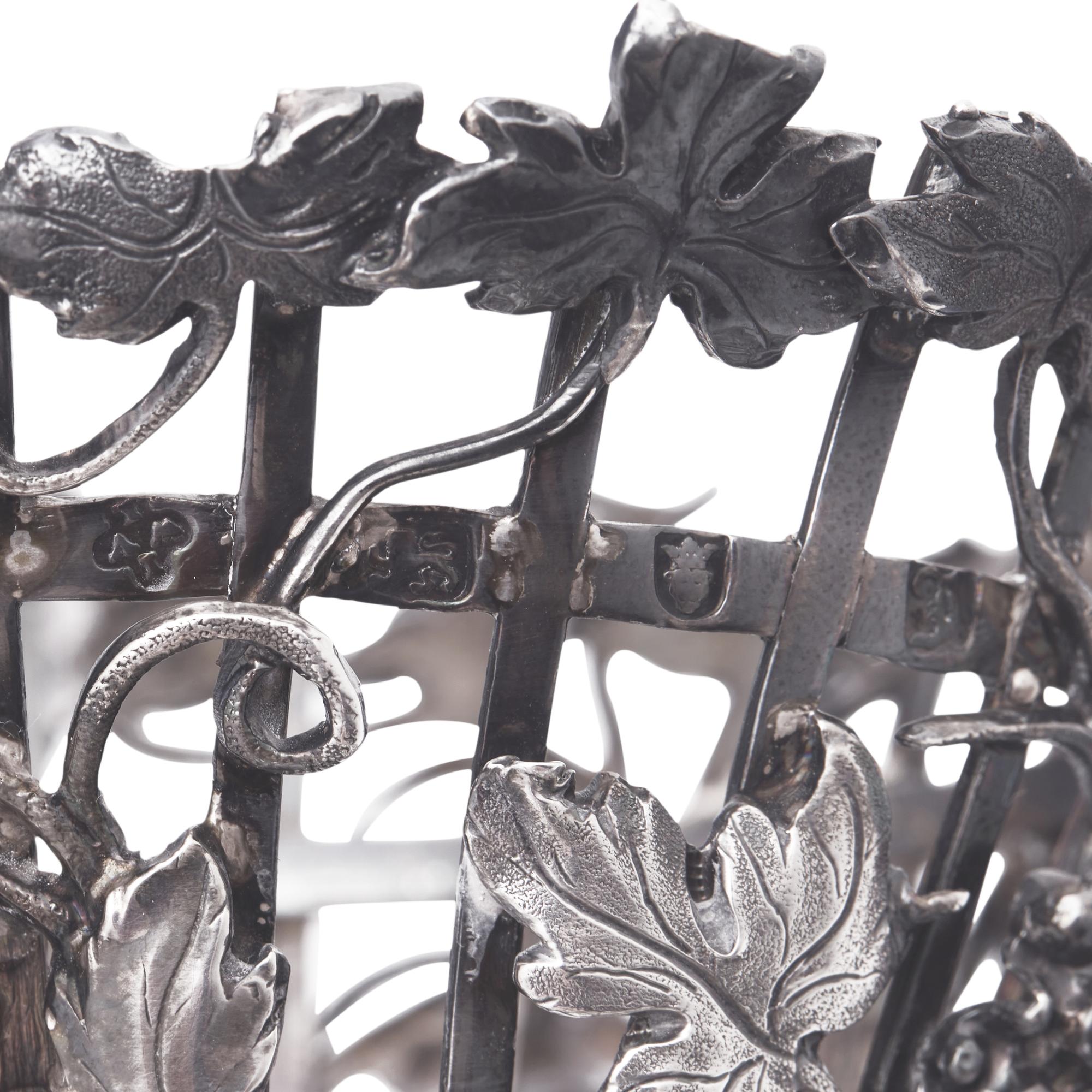 A George III Cut Glass Mounted Silver Epergne