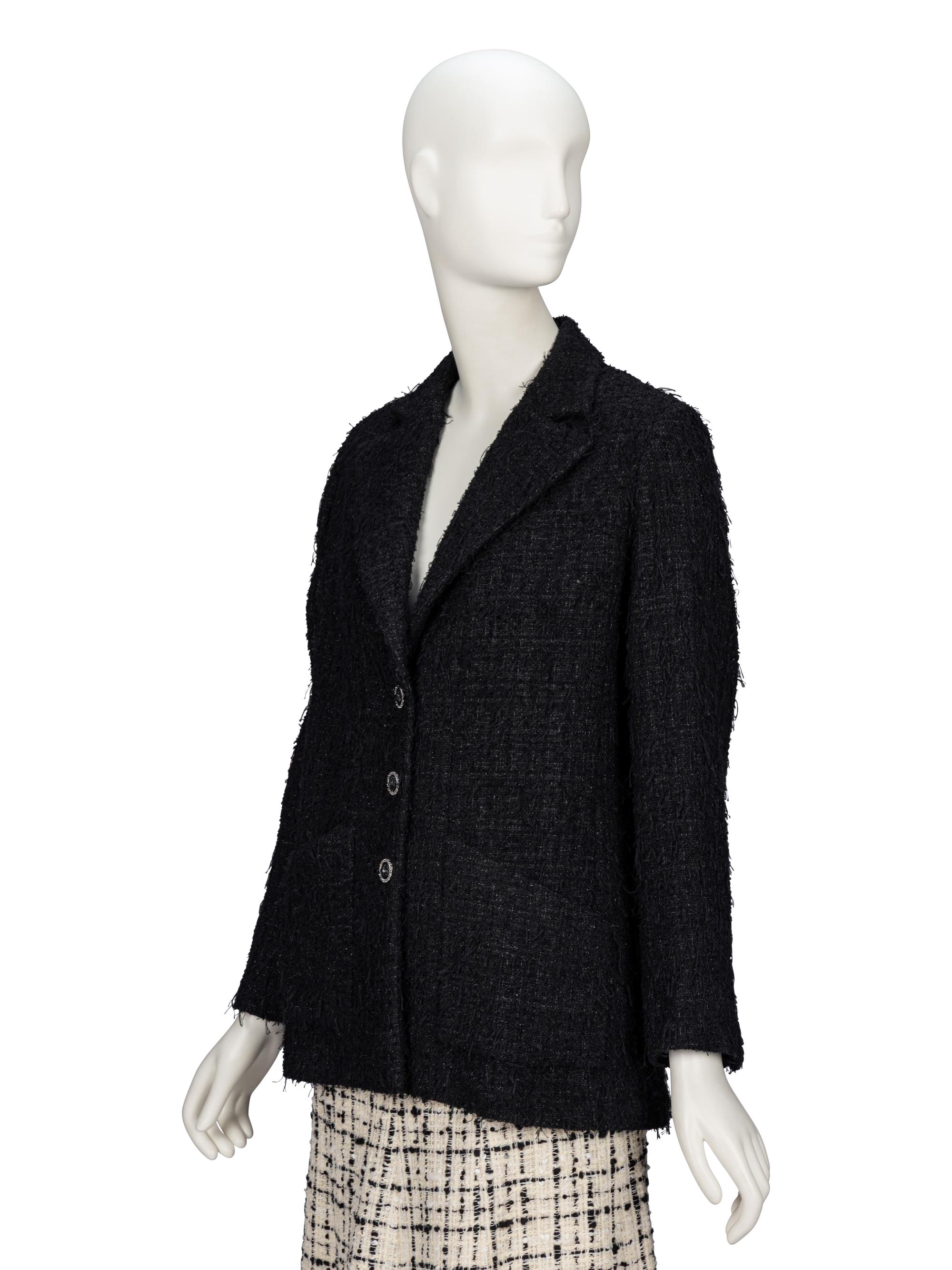 Chanel, Fringed Glittery Tweed Blazer