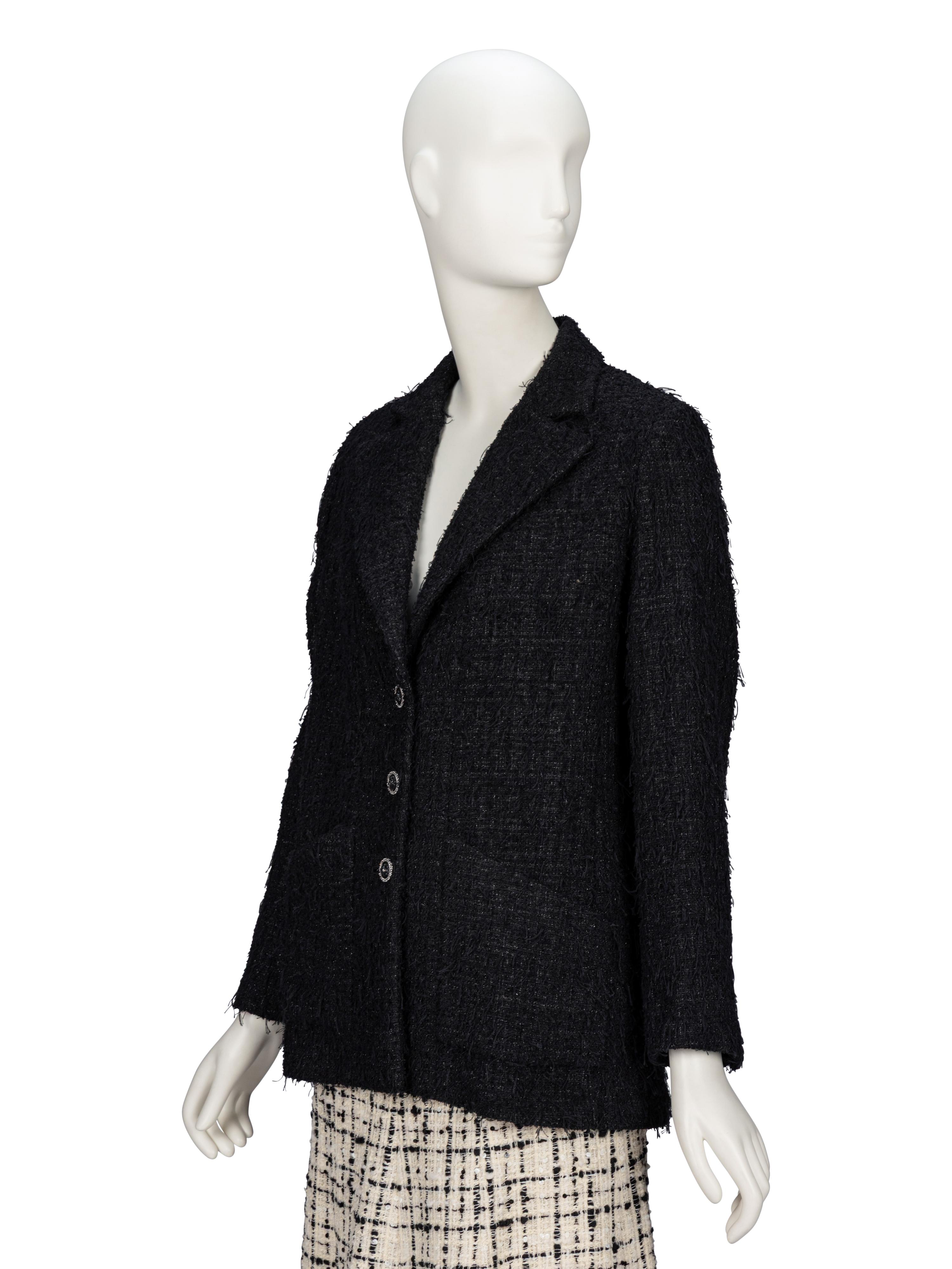 Chanel, Fringed Glittery Tweed Blazer