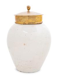 A Delft Blue and White Tobacco Jar