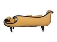A Regency Style Ebonized Recamier