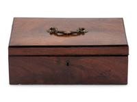 A George III Mahogany Campaign Stationary Box