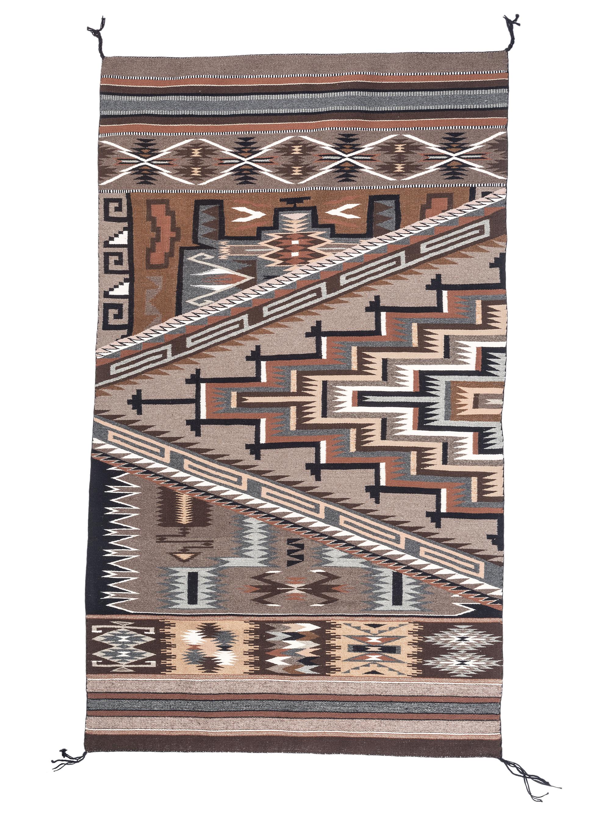 Award Winning Navajo Weaving, Blue Canyon Pattern
