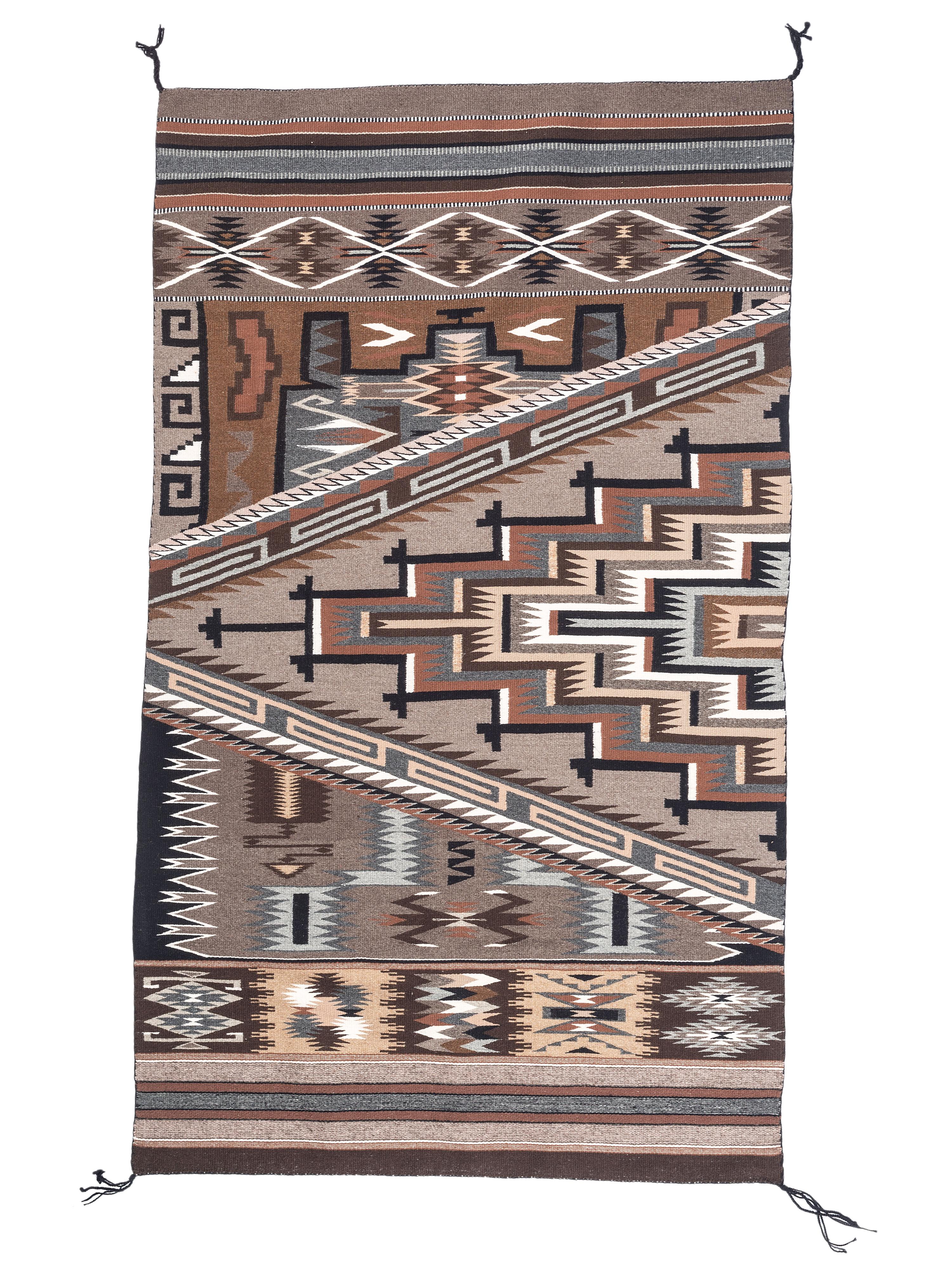 Award Winning Navajo Weaving, Blue Canyon Pattern