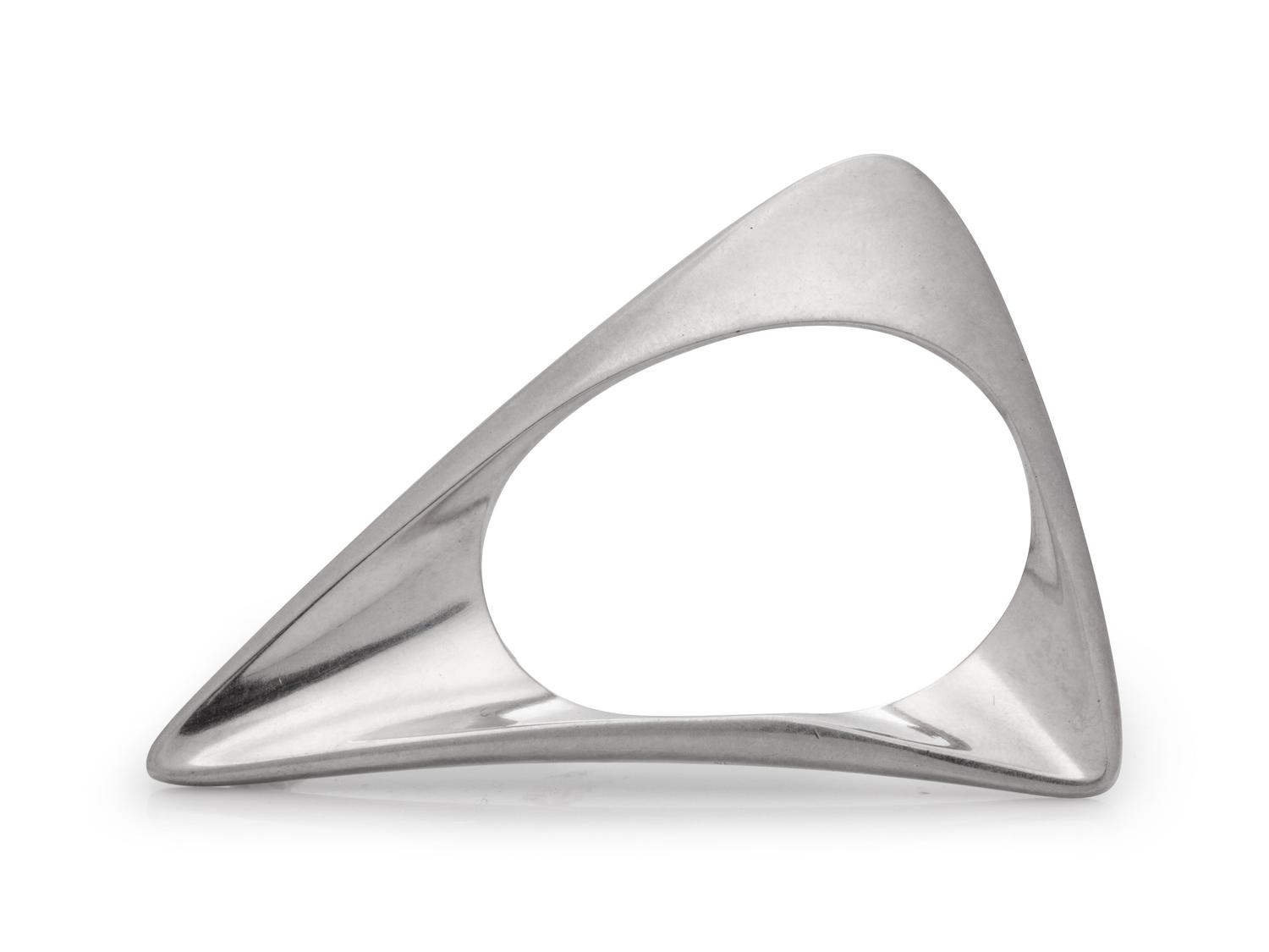 A Modernist Sterling Silver Brooch, Henning Koppel for Georg Jensen,