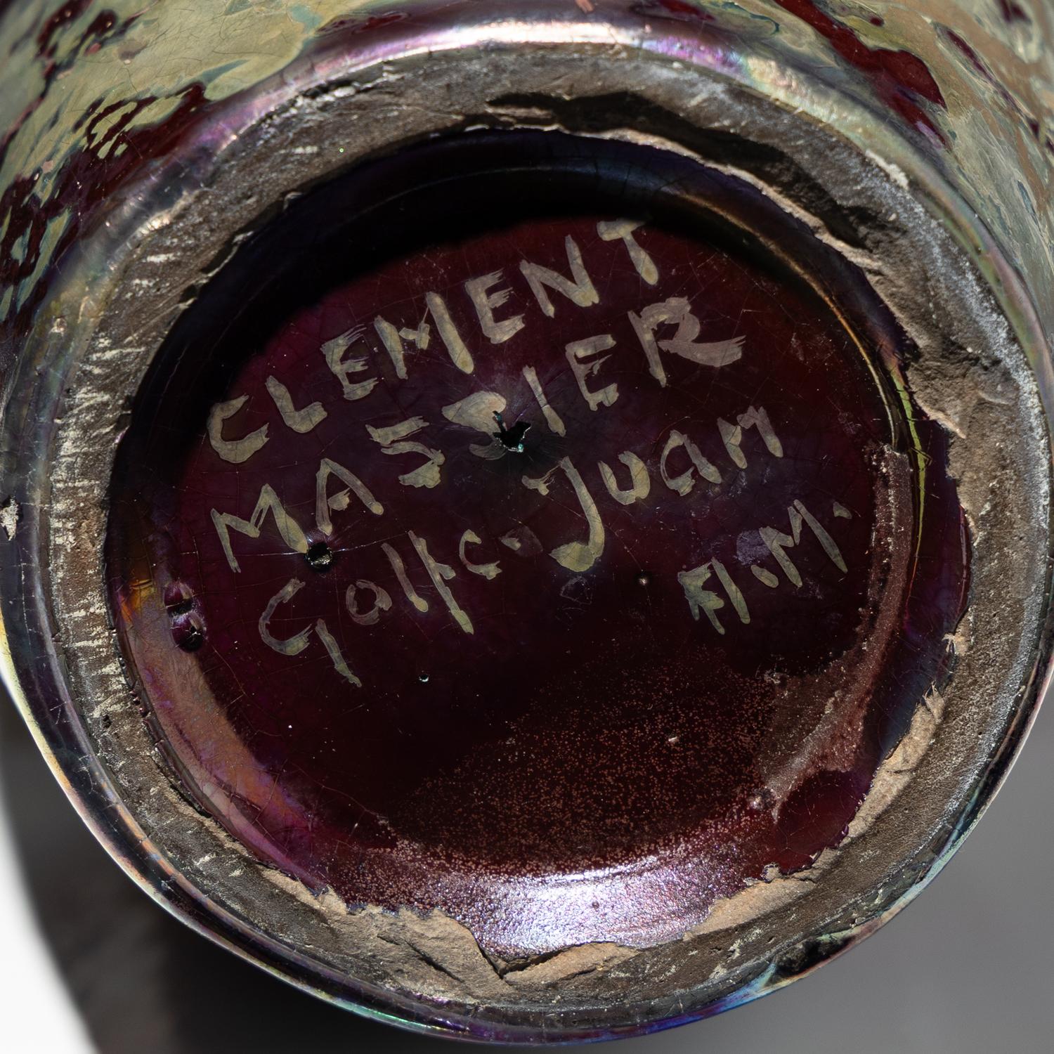 Superb iridescent marine vase