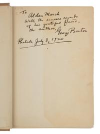 BARTON, George (1859-1942). The Pembroke Mason Affair . Boston: The Page Company, 1920.