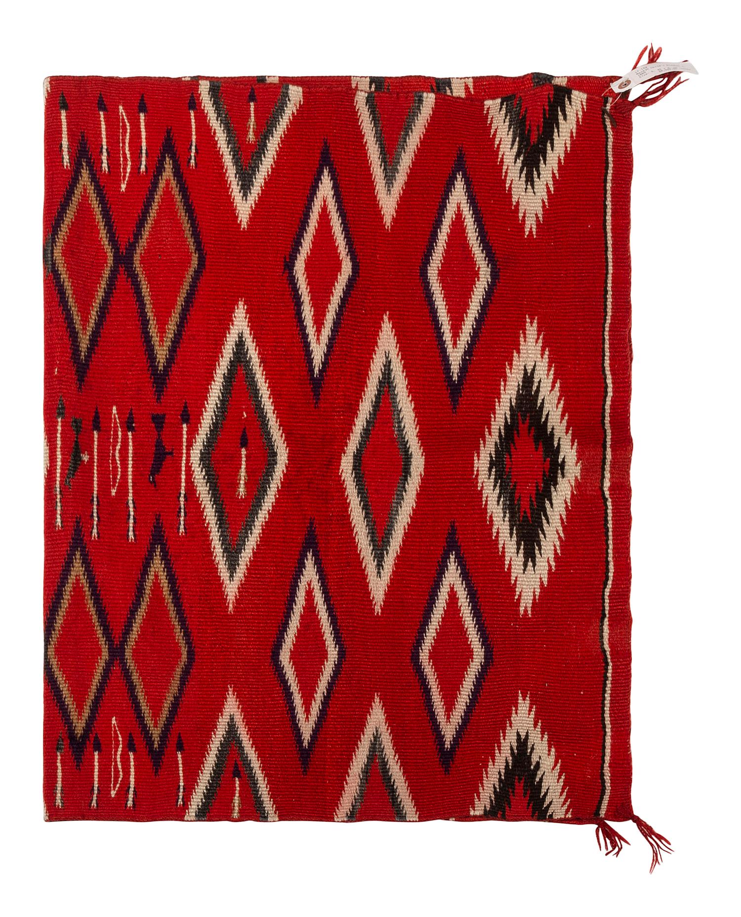 Navajo Germantown Pictorial Child's Blanket / Rug