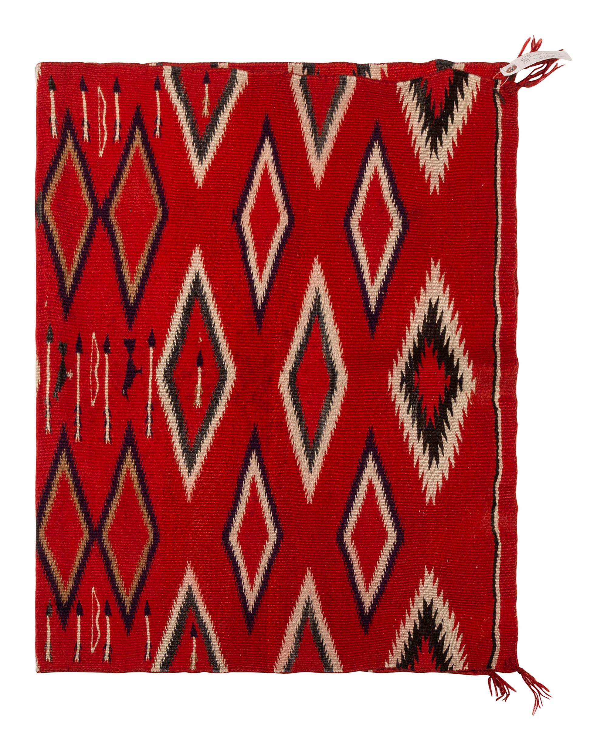 Navajo Germantown Pictorial Child's Blanket / Rug