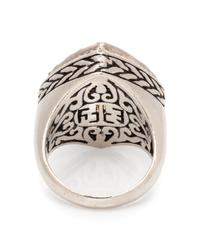 A Sterling Silver, 18 Karat Yellow Gold, Citrine, and Diamond Ring, Effy,