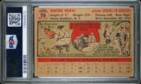 A 1956 Topps Sandy Koufax Baseball Card No. 79 - Gray Back (PSA 2 GOOD)