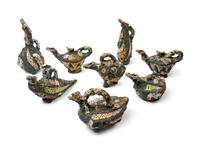 Eight Zoomorphic Style Vessels