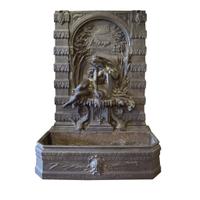 A Cast Iron Wall Fountain 50" W x 30" D x 75" H — France, 19th Century