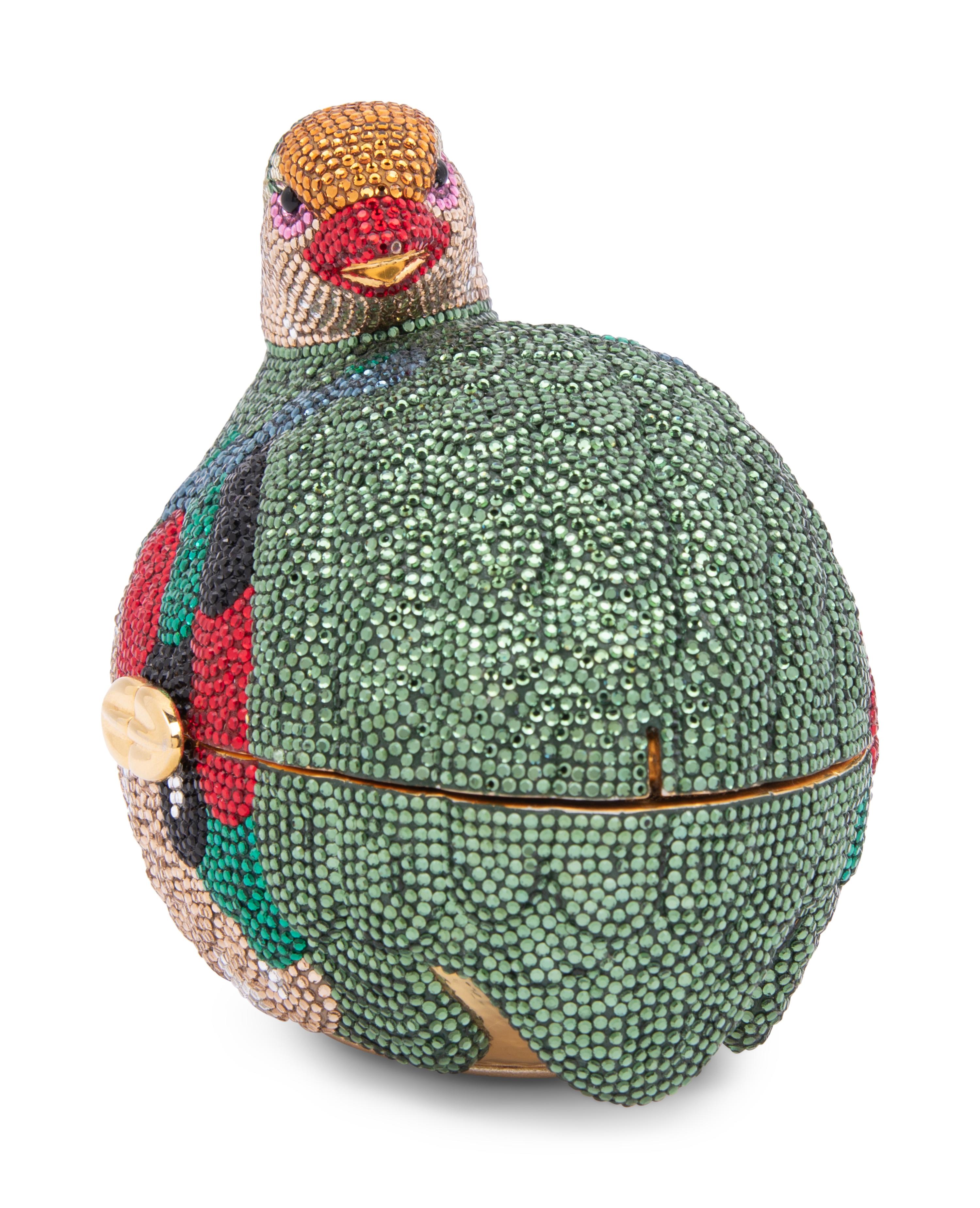 Judith Leiber Grouse Shaped Minaudière